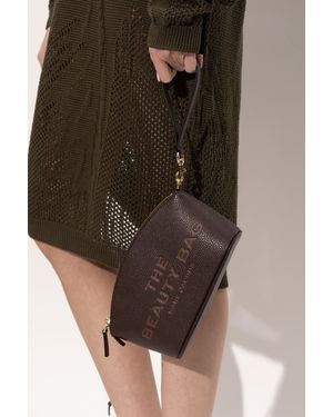 Marc Jacobs Cosmetic Bag With Logo - Brown