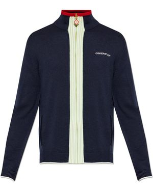 CASABLANCA Wool Cardigan - Blue