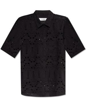 Gestuz Openwork Shirt - Black