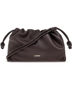 Loewe Shoulder Bag "Medium Flamenco" - Brown