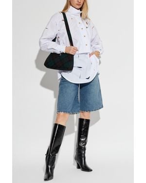 Vivienne Westwood Top With Decorative Slits - Blue