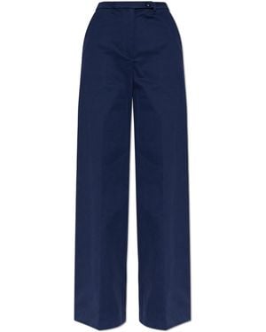 Emporio Armani Wide-Leg Trousers - Blue