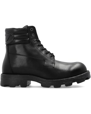 DIESEL Leather Boots 'D-Hammer' - Black