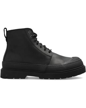 Birkenstock "Prescott Lace Up" Leather Shoes - Black