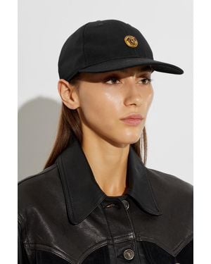 Versace Baseball Cap With Medusa Head - Black
