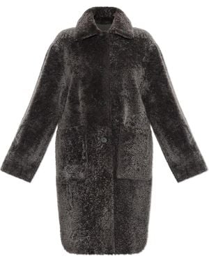 Arma Reversible Sheepskin Coat 'Zoey' - Black