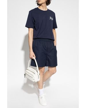 Balmain Monogram Shorts - Blue
