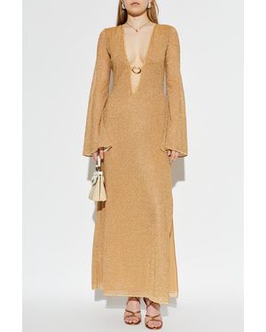 Oséree Dress With Lurex Thread - Natural