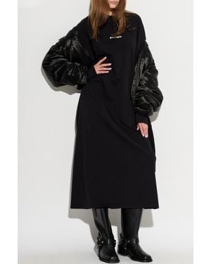 Palm Angels Dress With Logo - Black