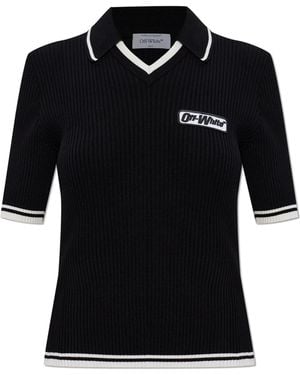 Off-White c/o Virgil Abloh Top With Z Logo - Black