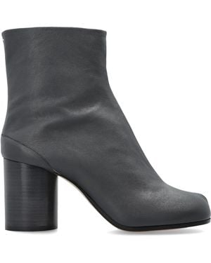 Maison Margiela Heeled Ankle Boots With "Tabi" Cut-Out - Grey