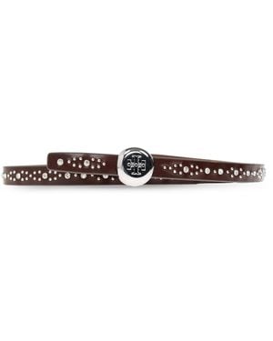 Tory Burch Leather Belt - Brown