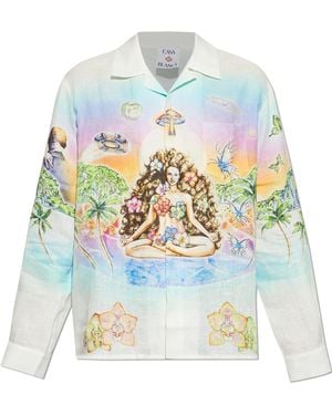 CASABLANCA Linen Shirt - White