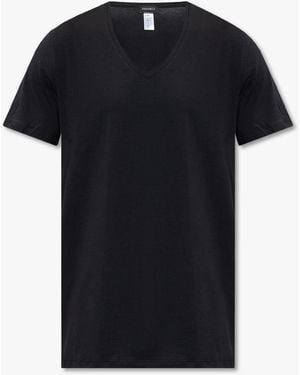 Hanro Cotton T-Shirt - Black