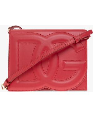 Dolce & Gabbana Shoulder Bag With Logo - Red