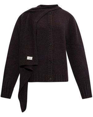 The Attico Wool Cardigan - Black