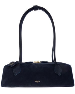 Alaïa Suede Bag 'Teckel Medium' - Blue