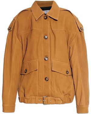 IRO Leather Jacket 'Barrie' - Brown