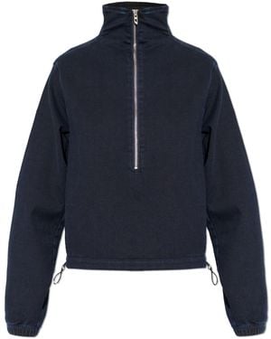 DIESEL Denim Sweatshirt 'De-Flip' - Blue