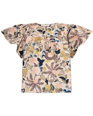 Ulla Johnson Shirt With Floral Motif "Perline" - White