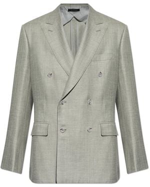 Brioni Double-Breasted Blazer - Grey