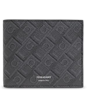 Ferragamo Wallet With Monogram - Grey