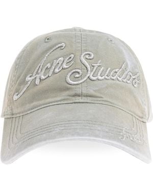 Acne Studios Baseball Cap - White