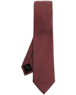 Brioni Silk Tie - Purple