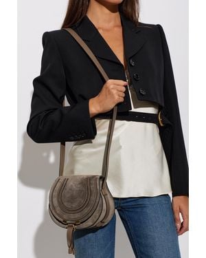 Chloé Suede Bag 'Marcie S' - Black