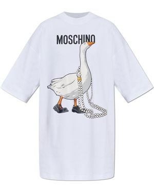 Moschino Dress With Print - White