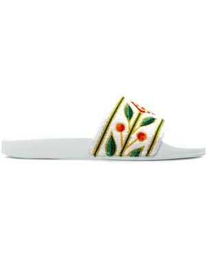 CASABLANCA Flip-Flops With Logo - White
