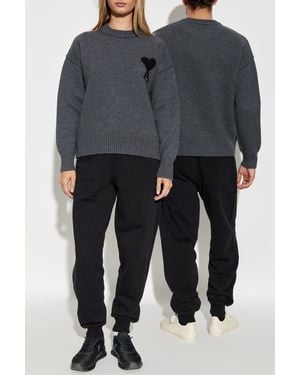Ami Paris Wool Sweater - Black