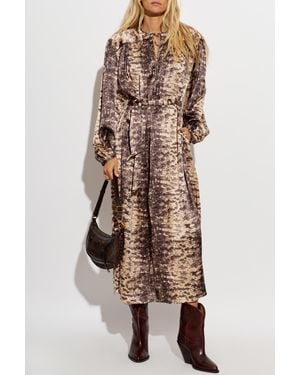 Isabel Marant Silk Dress "Luada" - Brown