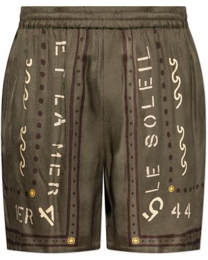 Balmain Printed Shorts - Green
