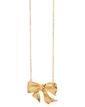 Moschino Necklace With A Bow - Metallic