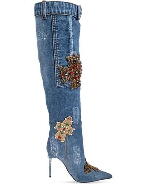 Dolce & Gabbana Dolce & Gabbana Heeled Boots - Blue