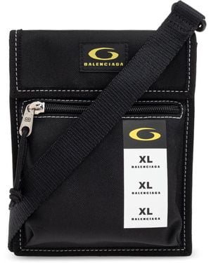 Balenciaga Shoulder Bag With Print - Black