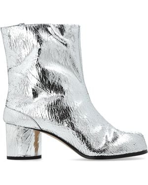 Maison Margiela Leather 'Tabi' Boots - White