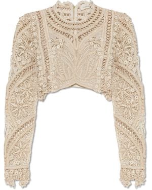 Zimmermann Lace Top - Natural