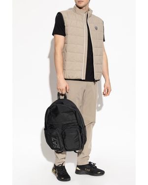 EA7 Insulated Vest With Logo - Black