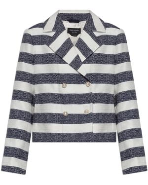 Kate Spade Double-Breasted Blazer With Stripe Pattern - Multicolour