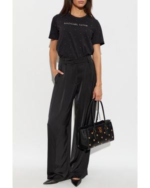 MICHAEL Michael Kors T-Shirt With Studs - Black