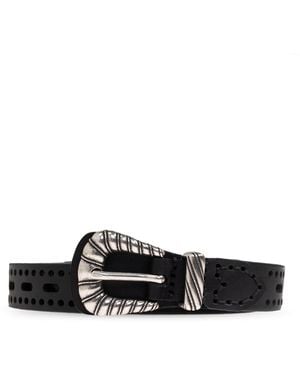 Etro Leather Belt - Black