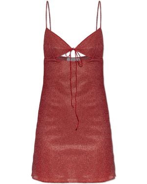 Oséree Dress With Lurex Thread - Red