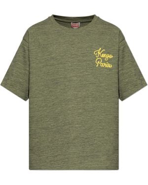 KENZO T-Shirt With Logo - Green