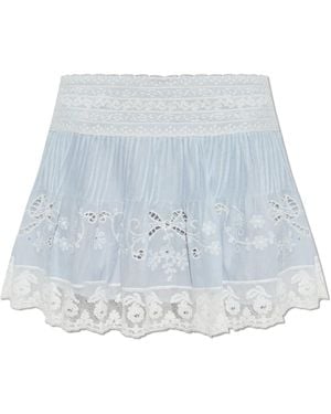 LoveShackFancy Skirt "Levant" - Blue
