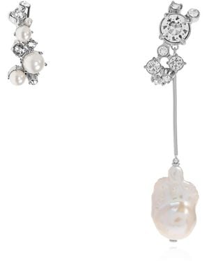 Givenchy Asymmetric Earrings - Metallic