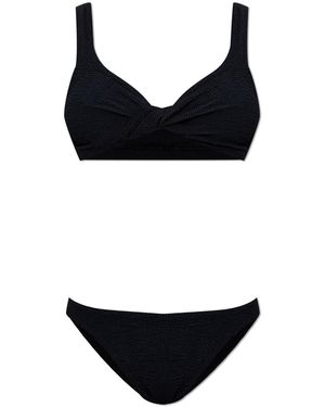 Hunza G Two-Piece Swimsuit "Coverage Juno" - Black