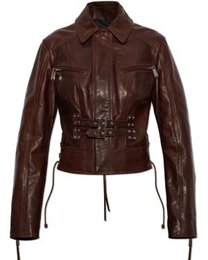 DSquared² Leather Jacket - Brown