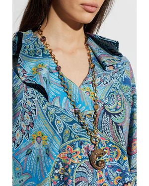 Etro Necklace With Chameleon Motif - Blue